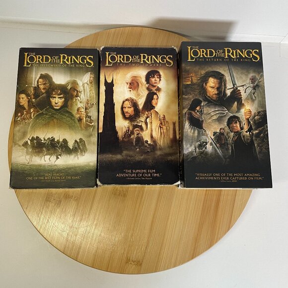 The Lord of The Rings Trilogy VHS Complete 4 Tape Set - Picture 1 of 5
